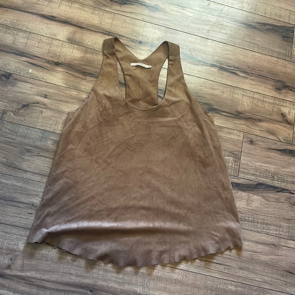 Zara Leatherlike Tank Sz M - Picture 1 of 6